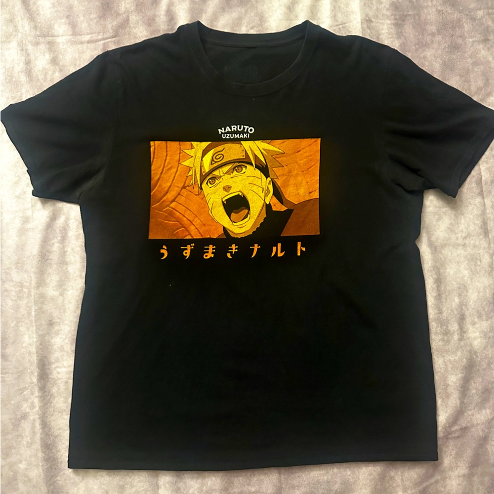 Naruto Black T-Shirt, Size L